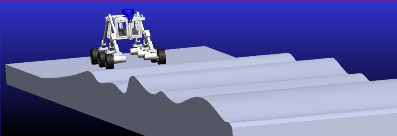 Webots terrain simulation